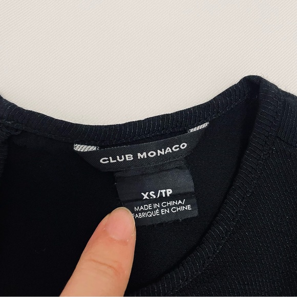 Club Monaco Black Bell Sleeves Blouses - Picture 3 of 6